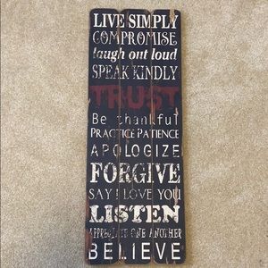 Cute rustic wooden sign
